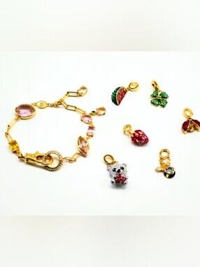 Swarovsk IIdyllia bracelet Mixed cuts, Multicolored, 18K gf
